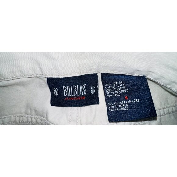 BillBlass Women's Off-white Size 8  Capri Pants Slash pockets - Picture 3 of 3